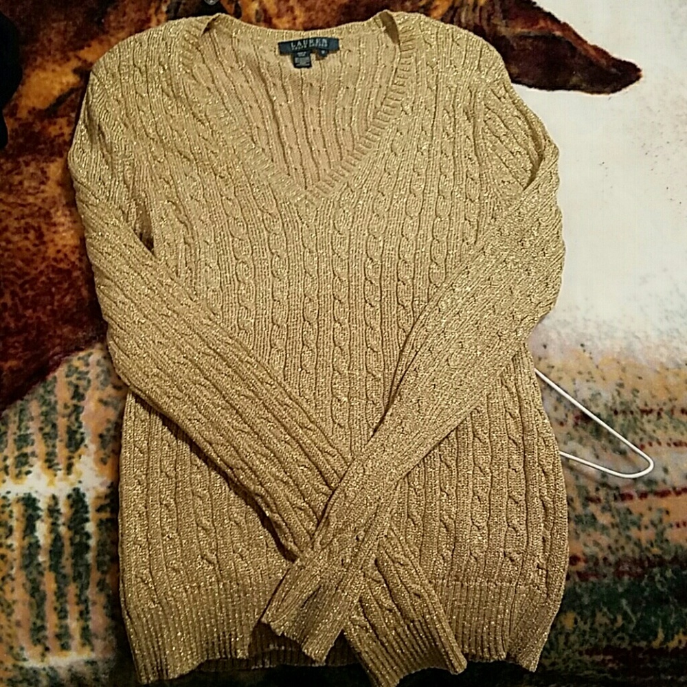 Sparkley gold sweater